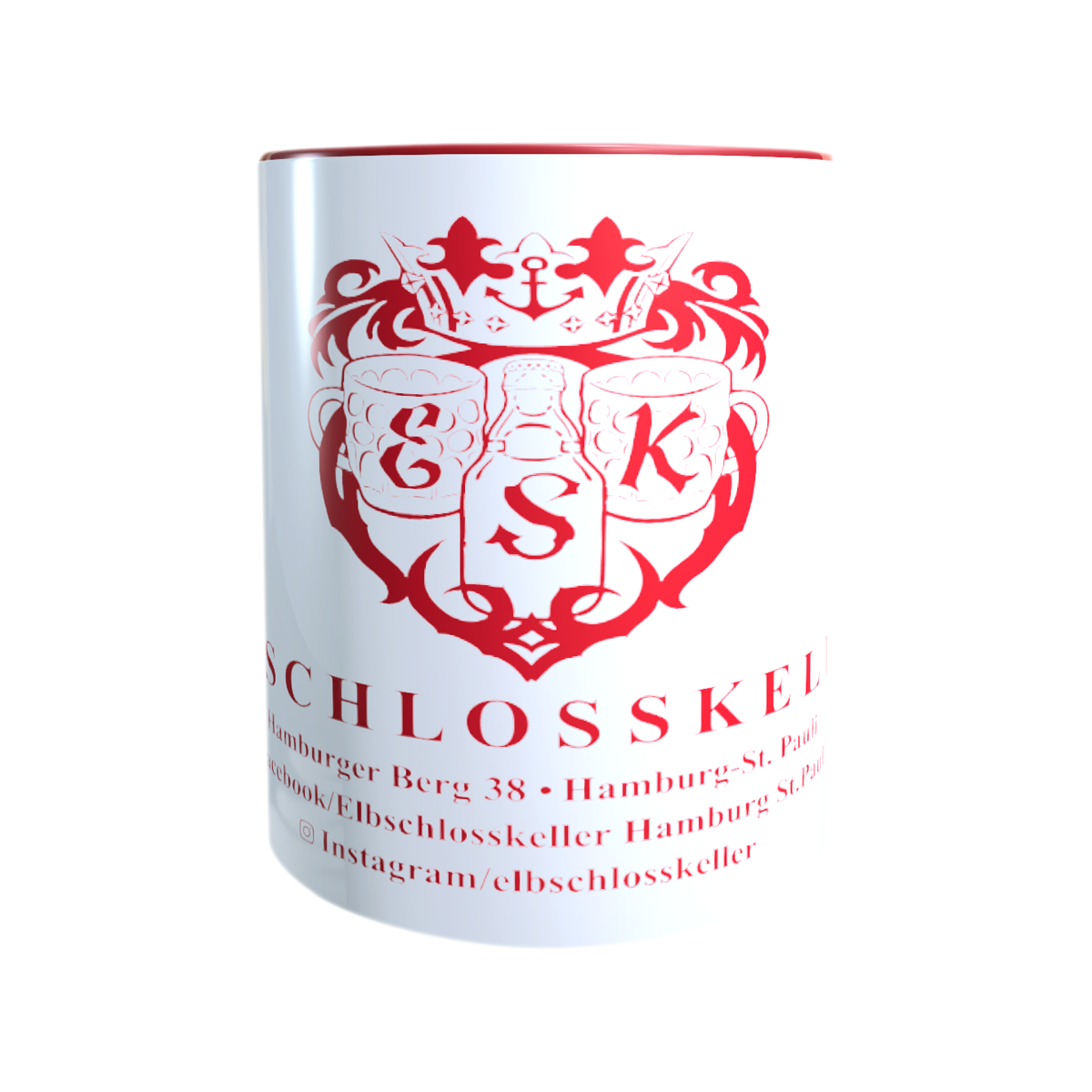Elbschlosskeller - Sammel-Tasse [weiß/rot]