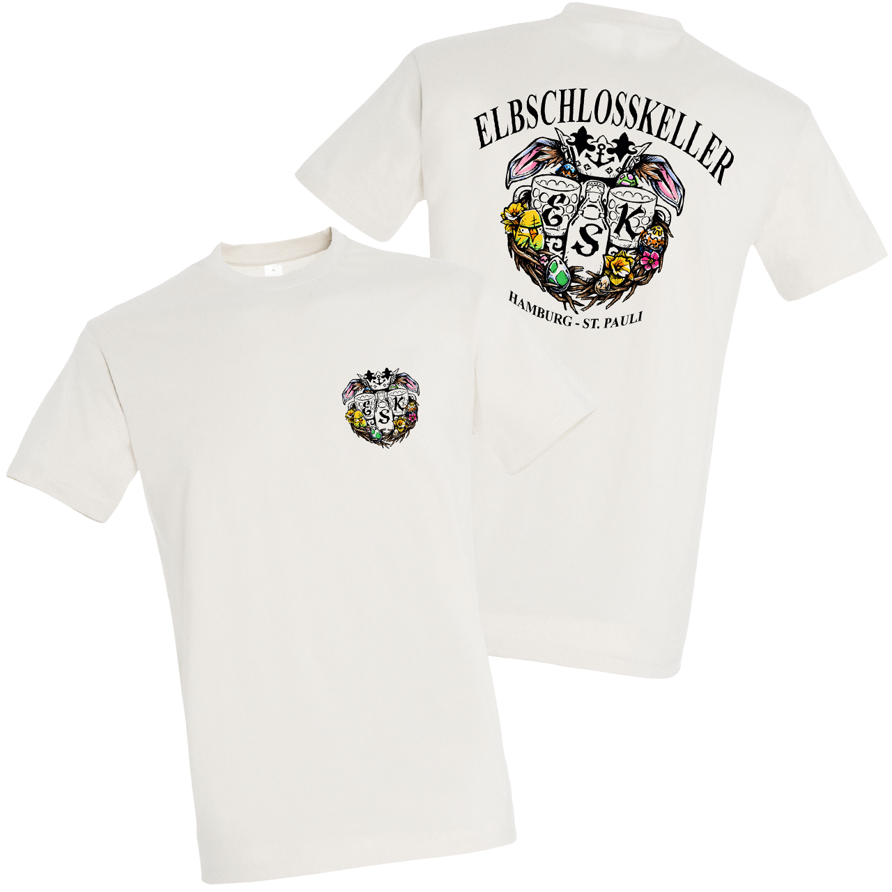 Oster-Shirt - Elbschlosskeller [Weiß]