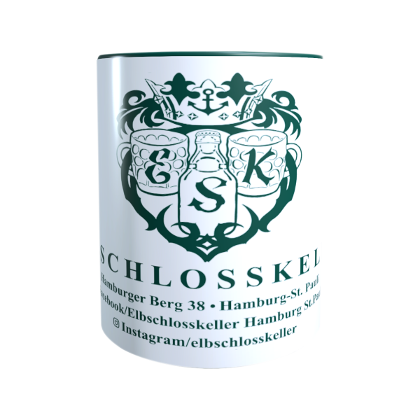 Elbschlosskeller - Sammel-Tasse [weiß/dunkelgrün]